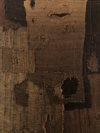 Image 5 of silk patchwork red/brown