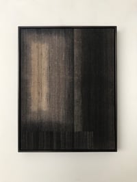 Image 2 of silk collage on wood (light and shadow)