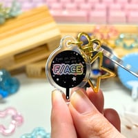 Image 6 of Tamon kun ima wa docchi? Keychains and Stickers (Ouri + Tamon / gloomyhara / hottiehara) 