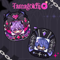 Image 4 of Flins and Durin Lenticular Tamagotchi Keychain 