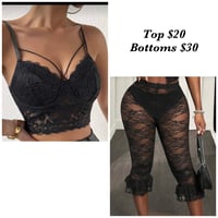 Lace Top and Lace Bottoms