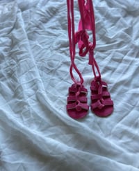 Knee High Lace Up Gladiator Sandals