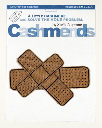 Image of Iron-on Cashmere Band-Aids - Camel