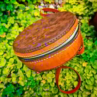 Image 1 of Leather round tote purse