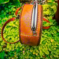 Image 3 of Leather round tote purse