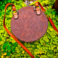 Image 4 of Leather round tote purse