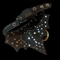 Image 3 of Chained gothic vampire bat wing bondage collar