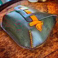 Image 2 of Green leather purse