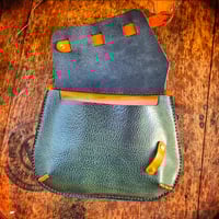 Image 3 of Green leather purse