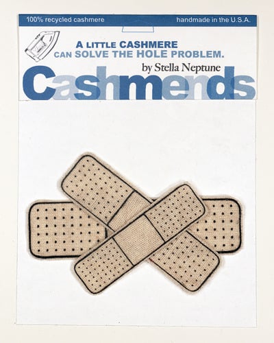 Image of Iron-on Cashmere Band-Aids - Oatmeal