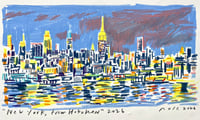 New York, from Hoboken/ Drawing A Day 4.8.26
