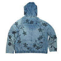 Image 5 of Loopy Florals denim zip up