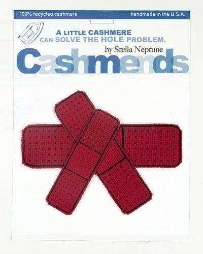 Image of Iron-on Cashmere Band-Aids - Classic Red