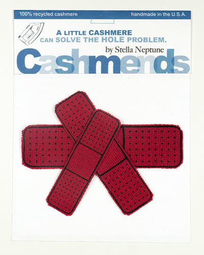 Image of Iron-on Cashmere Band-Aids - Classic Red