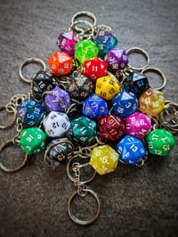 Image 1 of 20 Sided Dice Keyring / Necklace