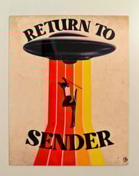 Image 2 of "Return To Sender" Metal Print 
