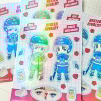 Image 3 of Heated Hockey Rivalry - Holo Charms & Stickers