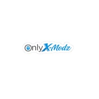 Image 1 of Kiss-Cut Sticker — "Only X-Modz" Logo Decal (Tech Laptop, Water-Resistant)-0f56af42