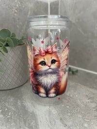 Cat 16oz acrylic tumbler
