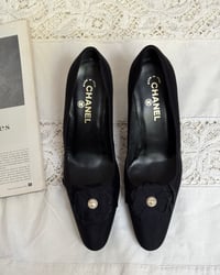 Image 3 of Chanel Camellia pearl heels