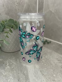Jewelled Butterfly 16oz acrylic tumbler