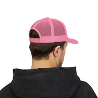 Image 7 of Trucker Cap — X-Modz Retro Racing Logo Snapback