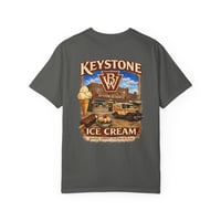 Image 1 of Keystone Ice Cream Vintage Logo T‑Shirt — Retro Creamery Graphic Tee