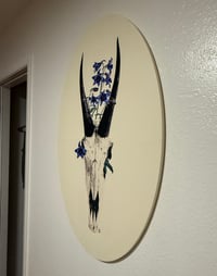 Image 2 of "Full of Poison" Oval Canvas Print 