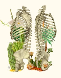 Image 3 of "Dehydration" Oval Canvas Print 