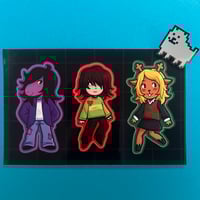 Image 1 of Deltarune Sticker Sheet/Charms