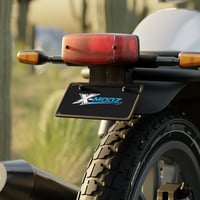 Image 4 of X-Modz Mini License Plate — Custom Decorative Aluminum Tag