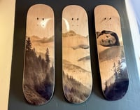 Image 1 of "Mountain Mama" Tri-Deck Sk8 Art 
