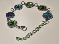 Image 2 of Magick Eyeball bracelet- Arctic Scale
