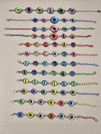 Image 3 of Magick Eyeball bracelet- Arctic Scale