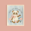 Whimsy Panda Illustrated Art Print