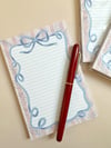 Floral Ribbon To Do Notepad