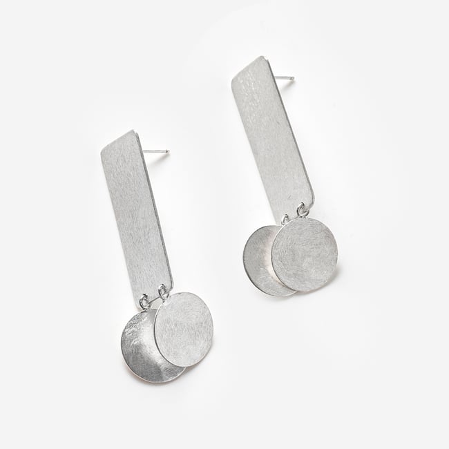 EARRINGS  silver #039-08