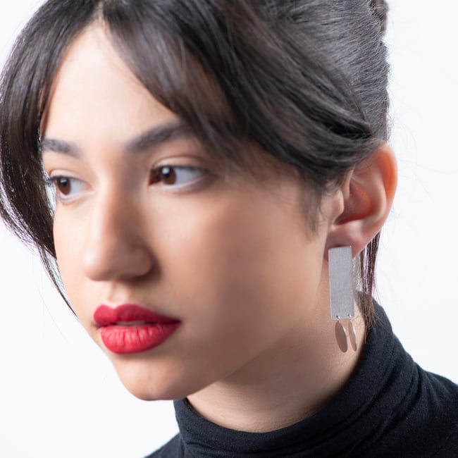 EARRINGS  silver #039-08