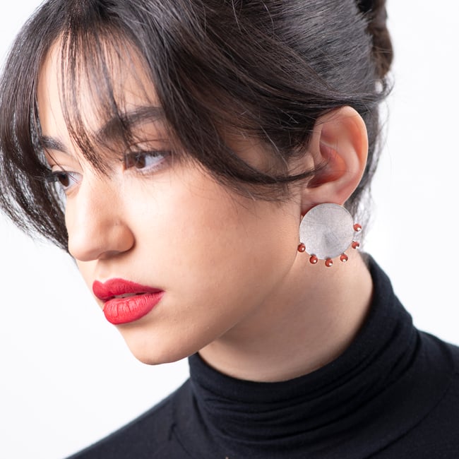 EARRINGS  silver #039-22