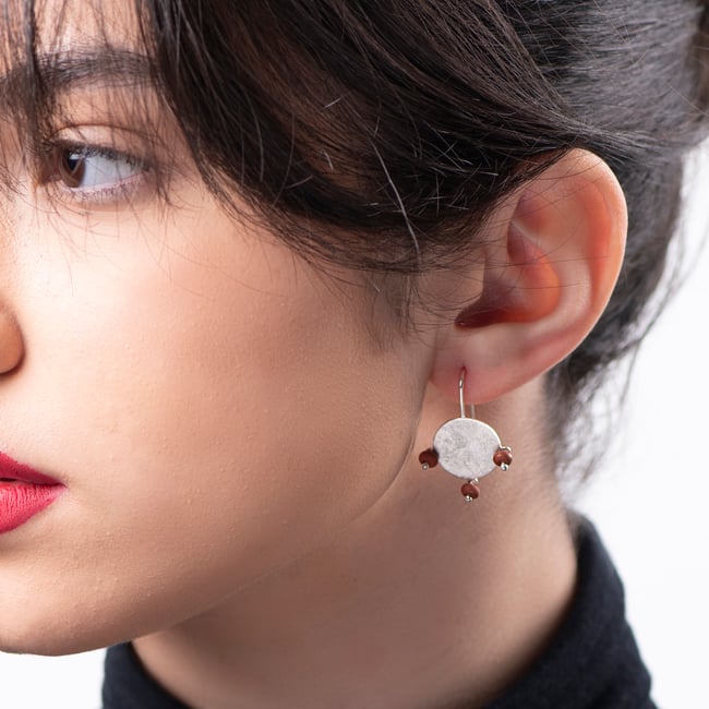 EARRINGS  silver #039-18