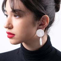 Image 1 of EARRINGS  silver #039-45