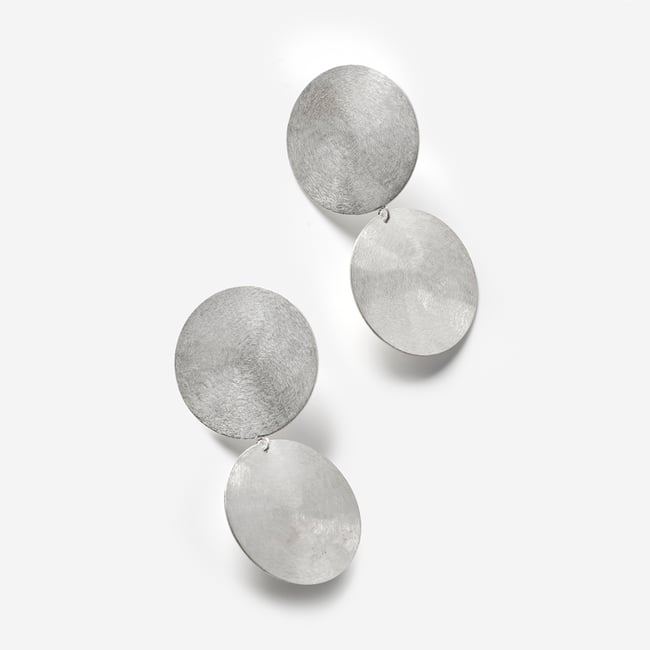 EARRINGS  silver #039-45