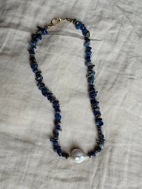 Image 2 of Rock Candy Lapis Lazuli with Baroque Pearl
