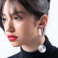 Image 1 of  EARRINGS  silver #039-46