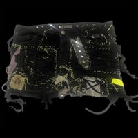 Image 1 of Thrashed hexxxed patched biohazard crust skirt