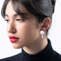 Image 1 of EARRINGS  silver #039-55