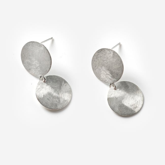 EARRINGS  silver #039-55