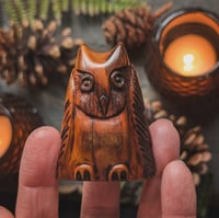 Image 6 of Saxon Yew Owl Amulet (DAM704)