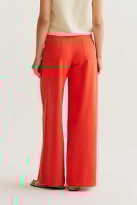 Image 2 of  Pantalón wide leg rojo