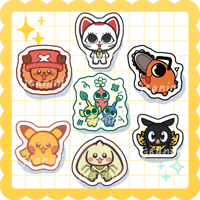 Image 1 of mascots!! ✨ mini epoxy acrylic phone charms